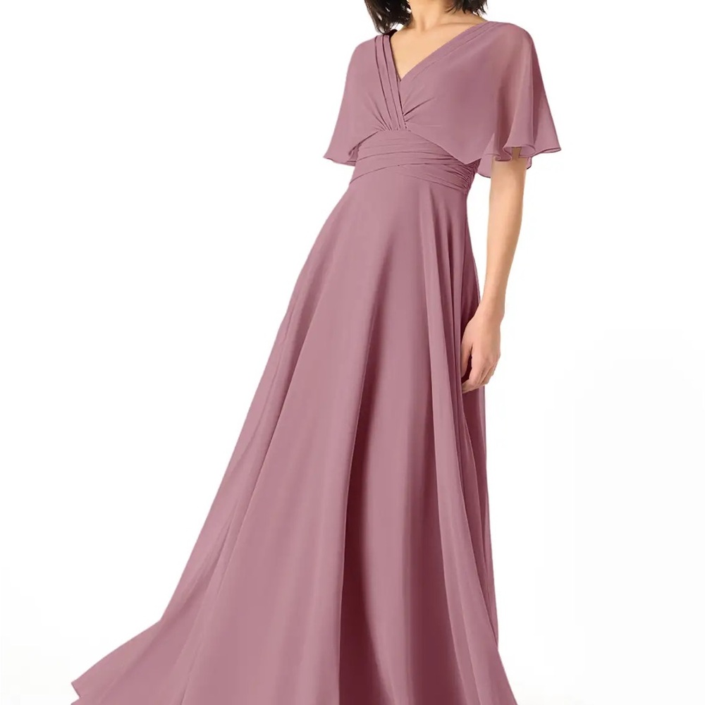 Elegant Mauve Evening Gown